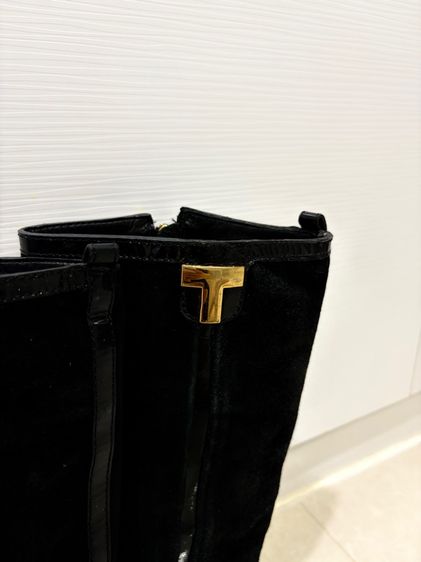 รองเท้าบู๊ทหนังแท้แบรนด์ Tory Burch แท้ ไซส์ 6 ความยาว 23 ซม. หนังแท้สวยมากๆแต่งโลหะแบรนด์สีทอง สภาพดีค่ะ รูปที่ 9