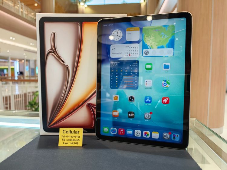 iPad Air7 11 M3 128GB WiFi สภาพสวยมาก ประกันศูนย์ไทย4เดือน รูปที่ 2
