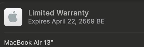 MacBook Air 13" M4 16.256 ครบกล่อง สภาพนางฟ้า แบต100 มีประกัน แถมเคส  💻✨ รูปที่ 13