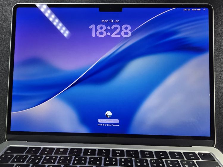 Apple แมค โอเอส 16 กิกะไบต์ อื่นๆ ใช่ MacBook Air 13" M4 16.256 ครบกล่อง สภาพนางฟ้า แบต100 มีประกัน แถมเคส  💻✨