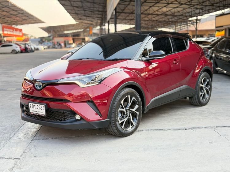 Toyota C-HR 2018 1.8 Hybrid Hi Sedan ไฮบริด ไม่ติดแก๊ส เกียร์อัตโนมัติ แดง รูปที่ 3