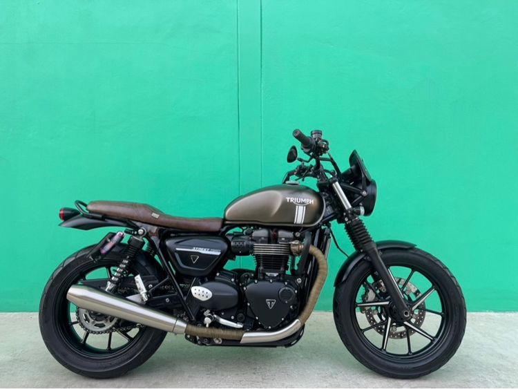 2019 Triumph Street twin900 สีเทา ปี18จด19 