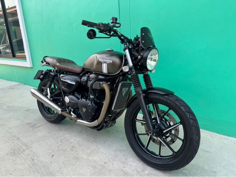 Triumph Street twin900 สีเทา ปี18จด19  รูปที่ 2