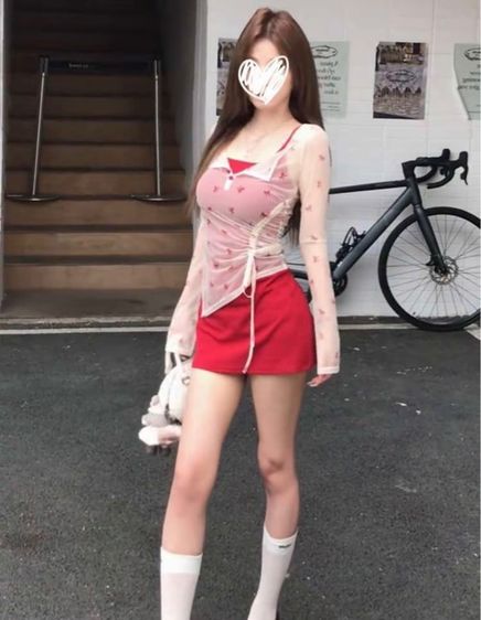 ชุดเซทกระโปรงแดง รูปที่ 2