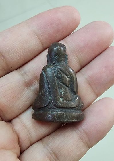 รูปหล่อหลวงพ่อเงิน พิมพ์วัดท่ามะไฟเนื้อสนิมแดงเก่า ๆ (องค์ที่ 2 ) รูปที่ 2