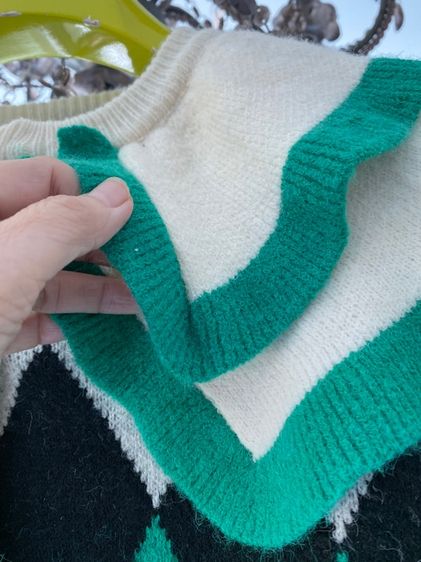 กุชชี่ เสื้อแขนยาวเนื้อผ้าไหมพรม สภาพใหม่เอี่ยม  รูปที่ 3