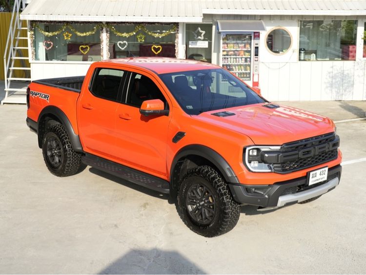 Ford Ranger 2022 Raptor 3.0 4WD Pickup เบนซิน เกียร์อัตโนมัติ ส้ม รูปที่ 2