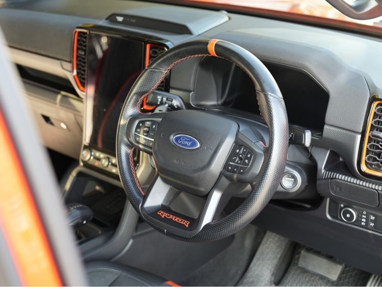 Ford Ranger 2022 Raptor 3.0 4WD Pickup เบนซิน เกียร์อัตโนมัติ ส้ม รูปที่ 3