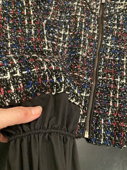 ชาแนล (ติดจองค่ะ)แจ๊กเกจ เนื้อผ้าทอทวีต  สภาพใหม่เอี่ยม  รูปที่ 10