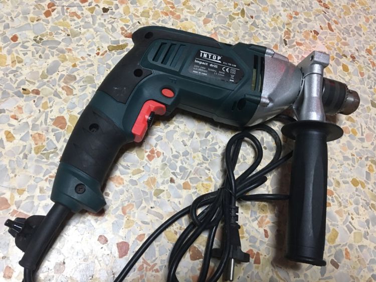 สว่านไฟฟ้ากระแทกปูนได้ธรรมดาได้ปรับช้าเร็วได้  INTOP ครอบครัวที่ต้องปรับซ้ายขวาได้สภาพสวยนางฟ้าพร้อมใช้งาน รูปที่ 2