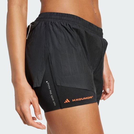 Adidas 365 H.Koumori running short 2 in1  Women Size L   เอว รูปที่ 6