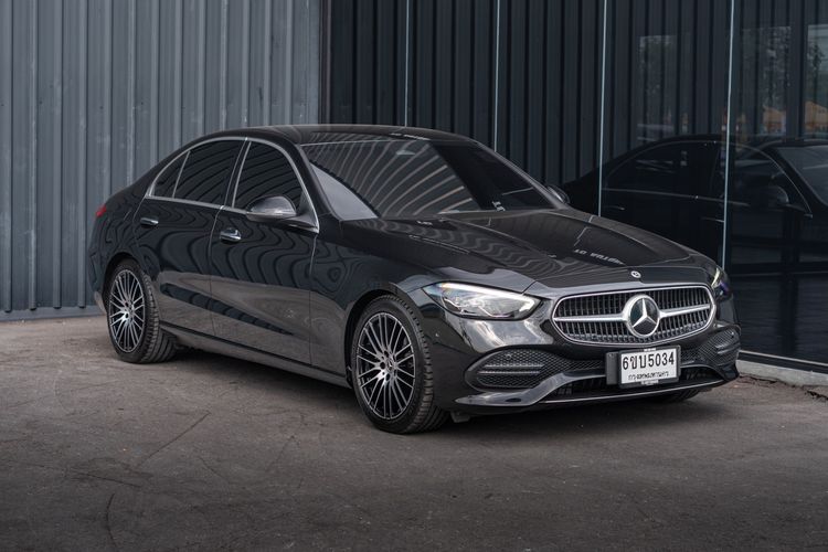 Mercedes-Benz C-Class 2022 C220 Sedan ดีเซล ไม่ติดแก๊ส เกียร์อัตโนมัติ ดำ รูปที่ 2
