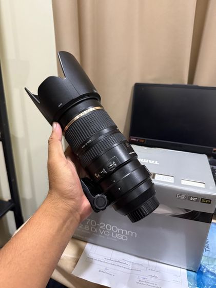 เลนส์ Lens Tamron SP 70-200mm F2.8 Di VC USD G1 For nikon สภาพสวย ไม่ฝ้า ไม่รา สอบถามได้คัฟ รูปที่ 3