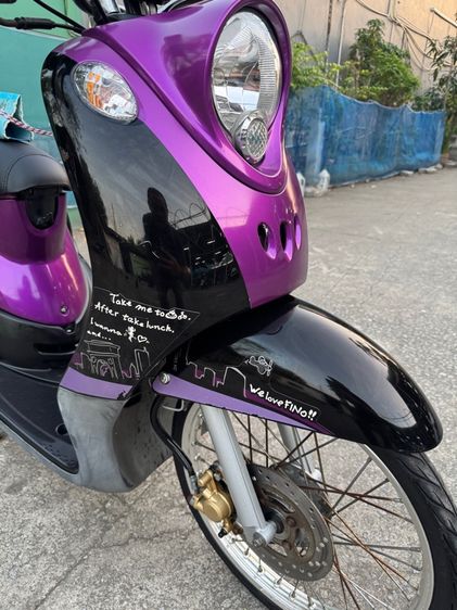 YAMAHA FINO 115 คาร์บูออโต้สตาร์ทมือ เครื่องเดิมๆ สีเดิมๆ เครื่องดีมาก สีธรรมชาติ รูปที่ 11