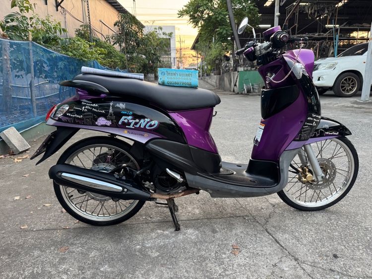 YAMAHA FINO 115 คาร์บูออโต้สตาร์ทมือ เครื่องเดิมๆ สีเดิมๆ เครื่องดีมาก สีธรรมชาติ รูปที่ 2