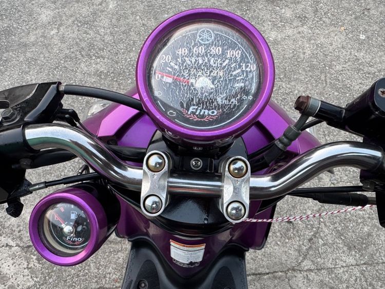 YAMAHA FINO 115 คาร์บูออโต้สตาร์ทมือ เครื่องเดิมๆ สีเดิมๆ เครื่องดีมาก สีธรรมชาติ รูปที่ 4