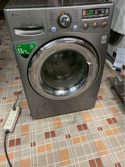 เครื่องซักผ้าอบผ้า ซัก13kg อบ7kg สภาพใหม่