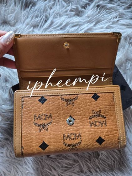 กระเป๋าสตางค์ MCM พับ 3 ส่วน ลาย-สีน้ำตาล-ส้ม ของแท้ - ใช้เอง ขอปล่อย 990 บาท รูปที่ 8