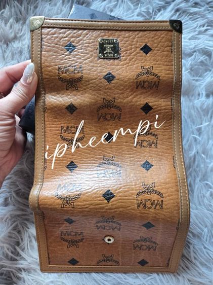 กระเป๋าสตางค์ MCM พับ 3 ส่วน ลาย-สีน้ำตาล-ส้ม ของแท้ - ใช้เอง ขอปล่อย 990 บาท รูปที่ 6