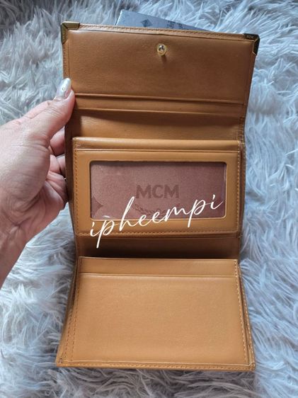 กระเป๋าสตางค์ MCM พับ 3 ส่วน ลาย-สีน้ำตาล-ส้ม ของแท้ - ใช้เอง ขอปล่อย 990 บาท รูปที่ 3