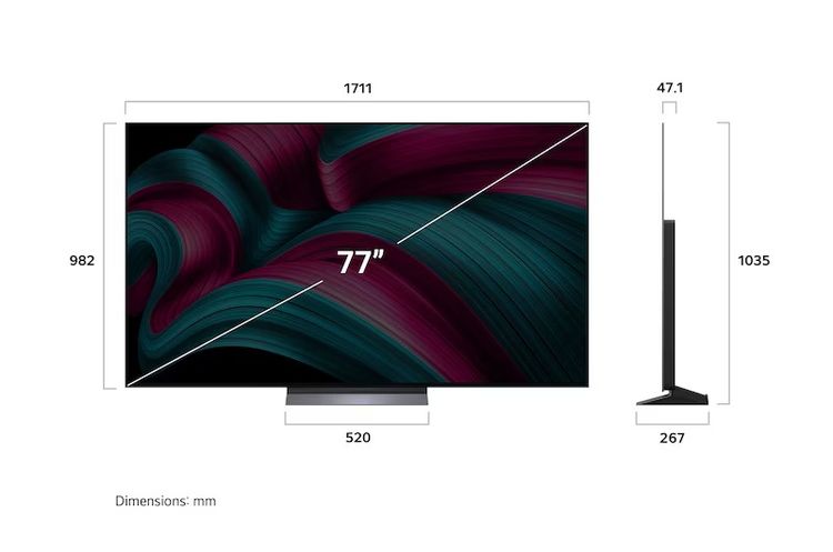 ทีวี 77" LG OLED evo AI C5 4K Smart TV 2025 รุ่น OLED77C5PSA (แบบจ่ายรายเดือน) รูปที่ 3