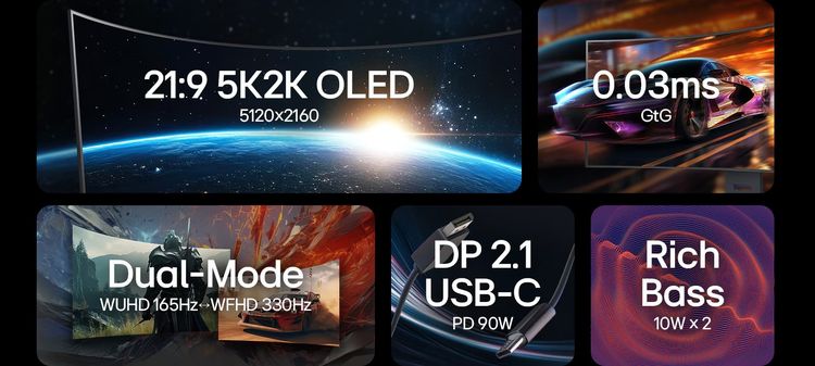 มอนิเตอร์ LG UltraGear™ 45" OLED Dual-Mode 5K2K (แบบจ่ายรายเดือน) รูปที่ 5