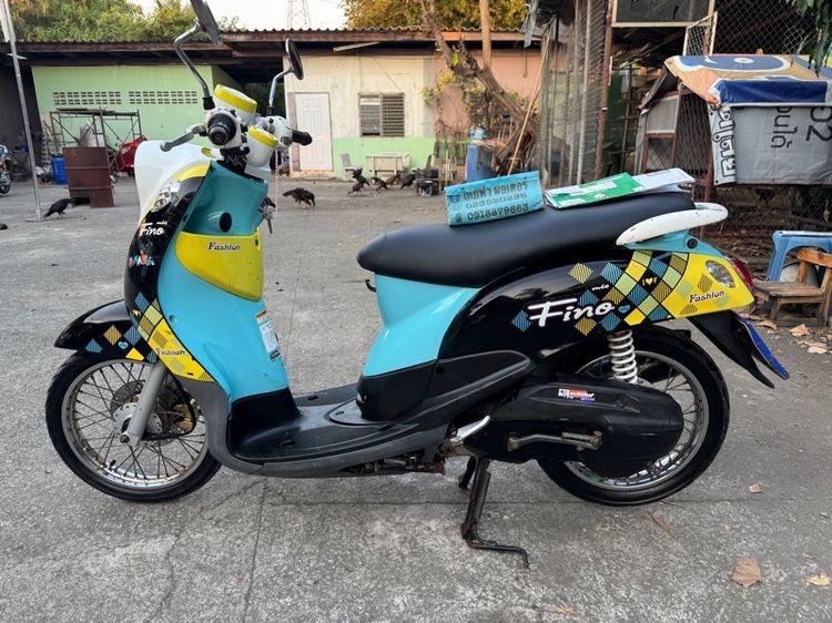 YAMAHA FINO 115 คาร์บูออโต้สตาร์ทมือ เครื่องเดิมๆ สีเดิมๆ เครื่องดีมาก สีธรรมชาติมีสถานที่ให้ทดลองขับขี่ก่อนซื้อ รูปที่ 3