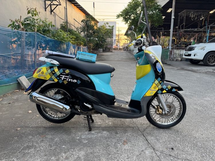 YAMAHA FINO 115 คาร์บูออโต้สตาร์ทมือ เครื่องเดิมๆ สีเดิมๆ เครื่องดีมาก สีธรรมชาติมีสถานที่ให้ทดลองขับขี่ก่อนซื้อ รูปที่ 2
