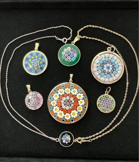 Murano Glass Many Pendants Made in Italy