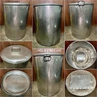 หม้อต้มสแตนเลส มือสอง (ก้นหม้อรั่ว ขนาด 62.5 x 82.0 ซ.ม.)