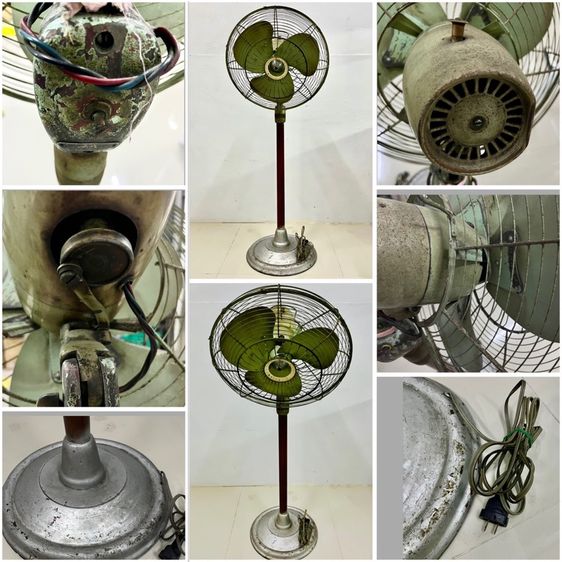 พัดลมโบราณ ตั้งพิ้น มิตซูบิชิ มือสอง  รูปที่ 3