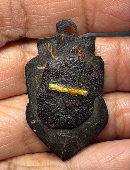 🙏 กะลาตาเดียวหลวงพ่อน้อยวัดธรรมศาลา หลังพอกผงฝั่งตะกรุดทองคำ🙏ชิ้นส่วนพระสมเด็จ พิมพ์ใหญ่บางขุนพรหม องค์ละ2550 รูปที่ 12