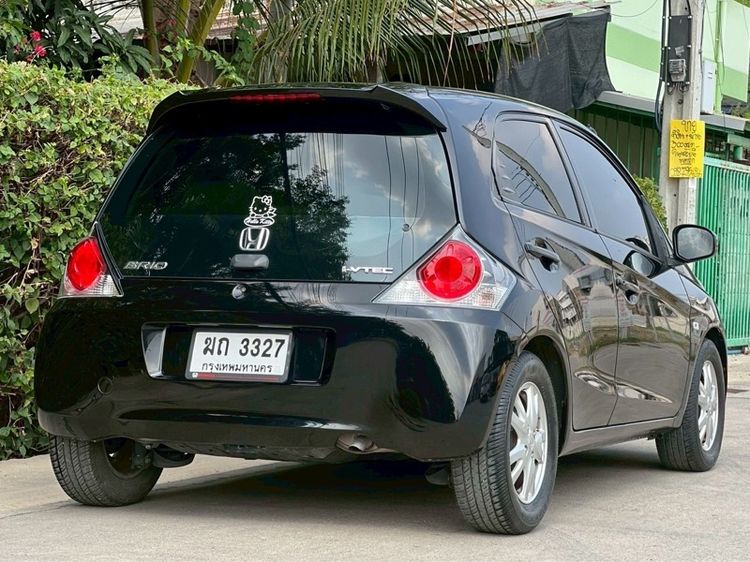Honda Brio 2012 1.2 V Sedan เบนซิน ไม่ติดแก๊ส เกียร์อัตโนมัติ ดำ รูปที่ 3