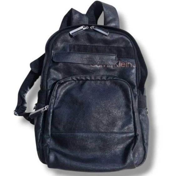 หญิง ดำ หนังแท้ อื่นๆ Calvin Klein กระเป๋าเป้ ขนาด: ฐาน 12” สูง 18”