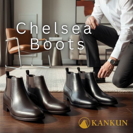 อื่นๆ รองเท้าบู๊ท ขนาดอื่น ๆ Chelsea Boot รองเท้าหนังแท้ เกรดพรีเมี่ยม