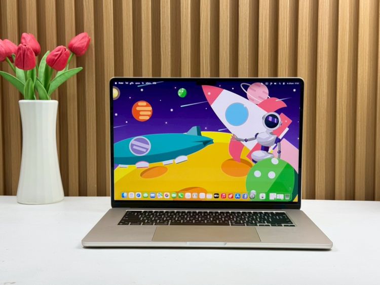 Apple แมค โอเอส 8 กิกะไบต์ อื่นๆ ไม่ใช่ MacBook Air 15-inch M2 2023 Ram8GB SSD256GB Starlight 