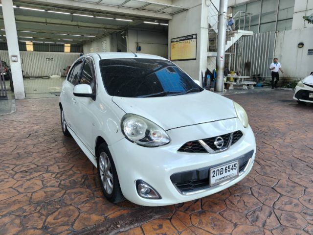 Nissan March 2013 1.2 VL Sedan เบนซิน ไม่ติดแก๊ส เกียร์อัตโนมัติ ขาว รูปที่ 3