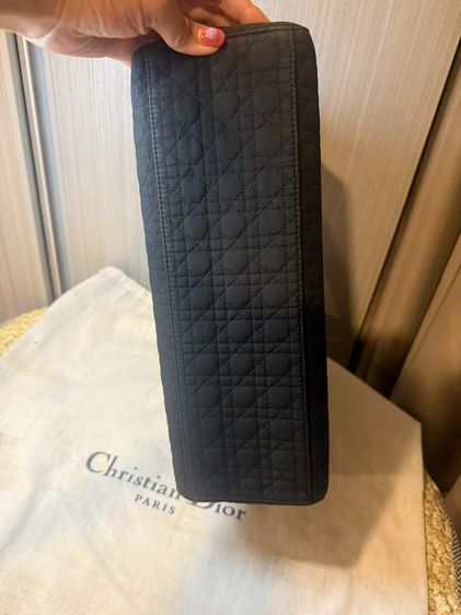 Dior Lady 12 Inches Fabric model Vintage year สีดำ Good Condition ของแท้มือสอง สภาพดี รูปที่ 3