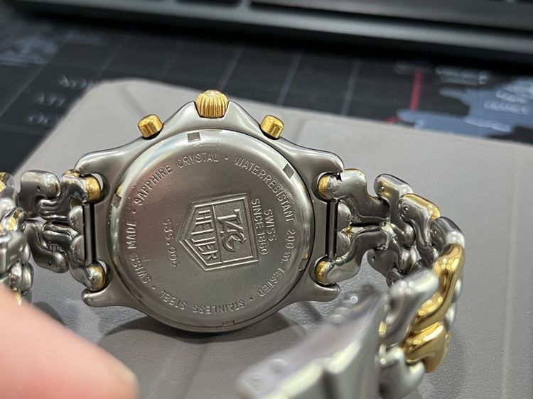 Tag Heuer Two-Tone Chronographs ก้างปลา รูปที่ 5