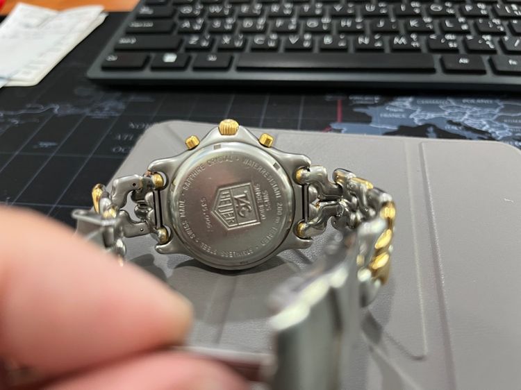 Tag Heuer Two-Tone Chronographs ก้างปลา รูปที่ 6