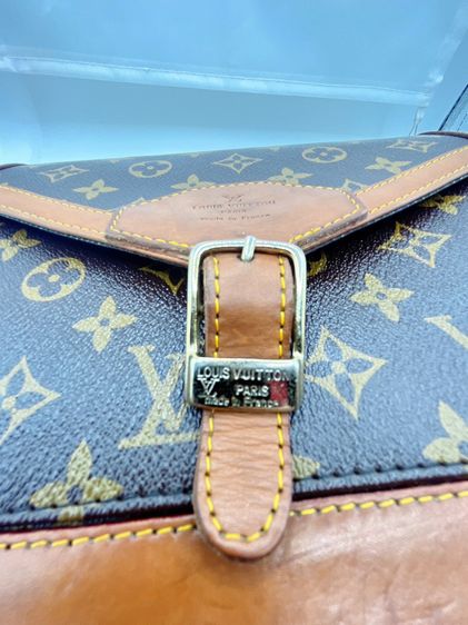 Louis Vuitton envelope messenger 1970 (vintage Purse Pocket Book) ของแท้ รูปที่ 4