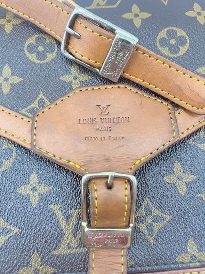 Louis Vuitton envelope messenger 1970 (vintage Purse Pocket Book) ของแท้ รูปที่ 8
