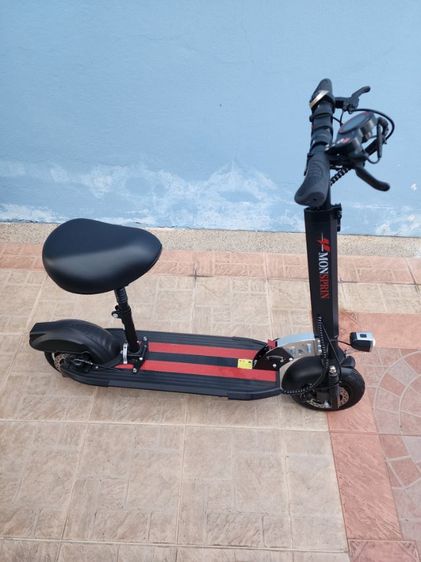 Scooterไฟฟ้าสามารถพับไว้ท้ายรถได้อุปกรณ์ครบพร้อมกล่องยังอยู่ในประกัน รูปที่ 6