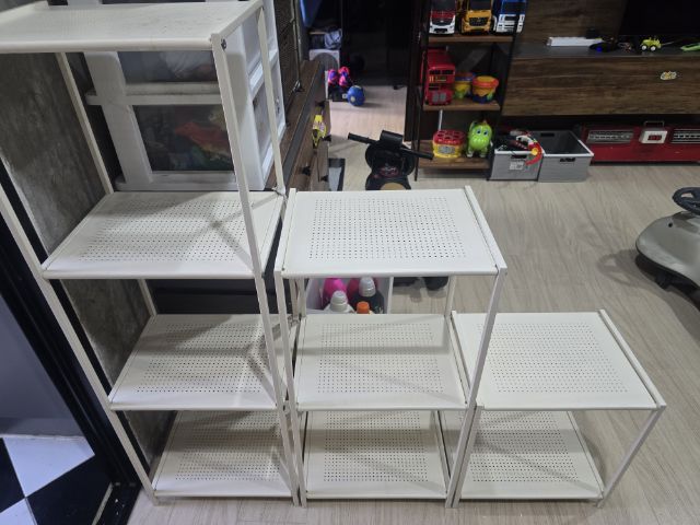 ชั้นวางของเหล็ก 3 ชิ้น รูปที่ 2