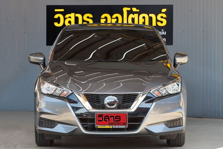 Nissan Almera 2021 1.0 EL Sedan เบนซิน ไม่ติดแก๊ส เกียร์อัตโนมัติ เทา รูปที่ 2