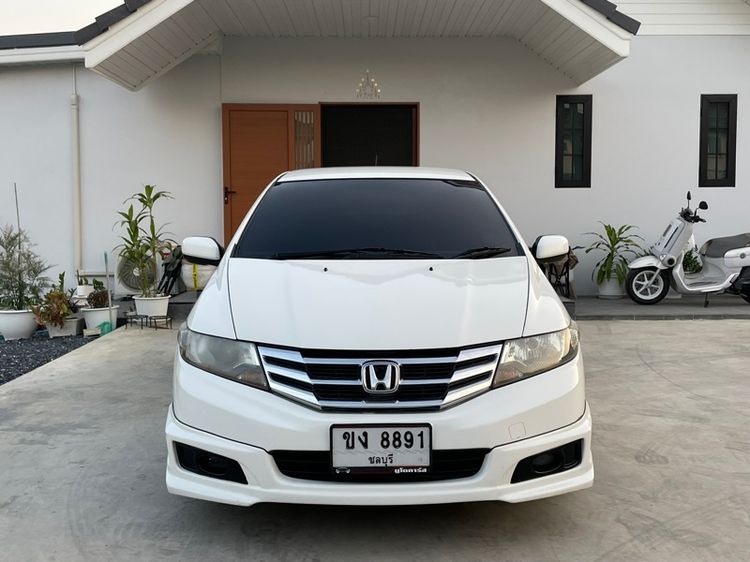 Honda City 2013 1.5 S Sedan เบนซิน LPG เกียร์อัตโนมัติ ขาว รูปที่ 2