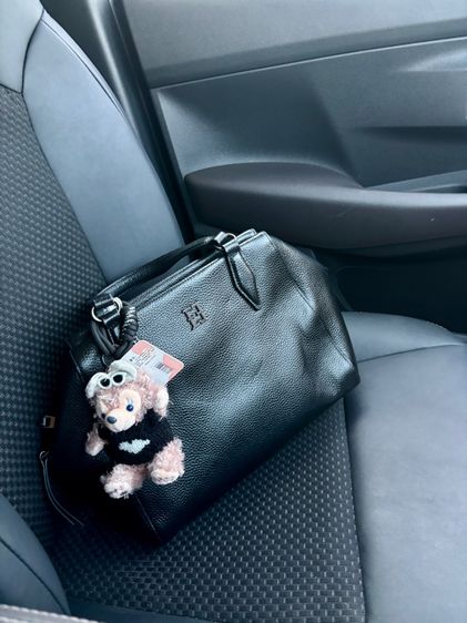 หญิง ดำ หนัง PU กระเป๋าถือ ESQUIRE