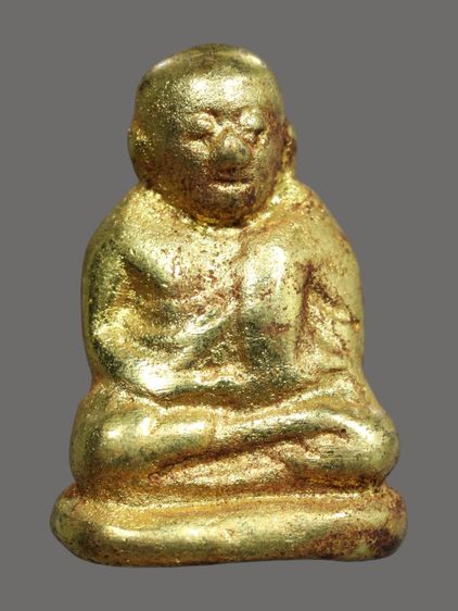 รูปหล่อโบราณ เนื้อทองดอกบวบ หลวงพ่อเงิน พิมพ์ขี้ตา วัดบางคลาน จ.พิจิตร