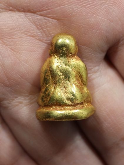 รูปหล่อโบราณ เนื้อทองดอกบวบ หลวงพ่อเงิน พิมพ์ขี้ตา วัดบางคลาน จ.พิจิตร รูปที่ 7