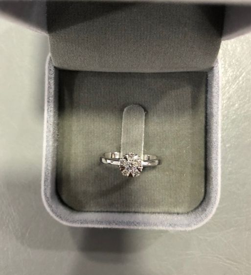 แหวนเพชร ทองคำขาว14k